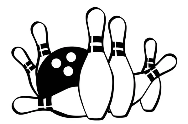 Bowling, skål, bowling — Stock vektor