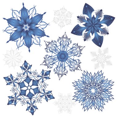 Beyaz arka plan üzerinde ayarla kış