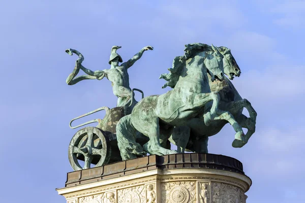 Praça dos Heróis em Budapeste — Fotografia de Stock