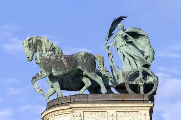 Heldenplatz in Budapest — Stockfoto