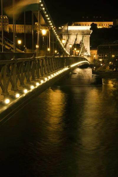 Цепной мост Сечени в будесте — стоковое фото