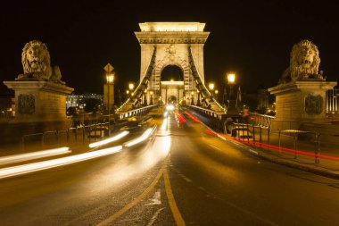 Szechenyi zincir köprü Budapeşte