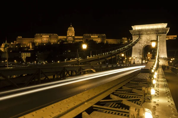 Szechenyi Chain Bridge in Budapest — Stock Photo, Image