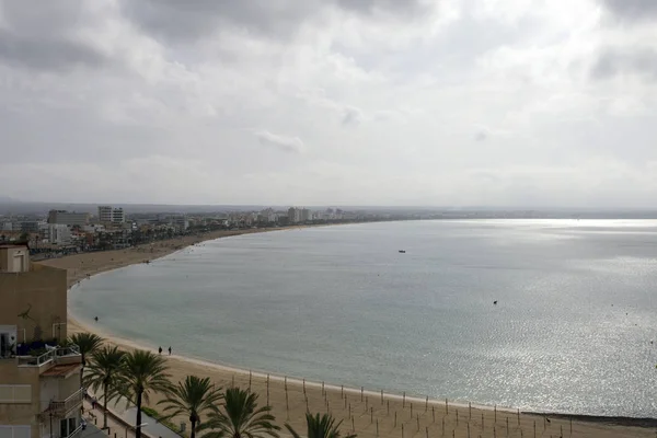 Pohled na Palmu de Mallorca na podzimní den — Stock fotografie