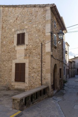 Mallorca 'daki Pollenca kasabasının sokakları