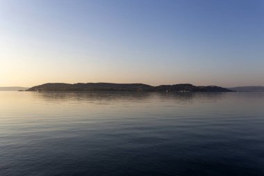 Macaristan 'daki Balaton Gölü' nde Tihany Penisula