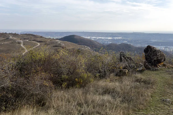 Widok na góry Buda w pobliżu Budaörs — Zdjęcie stockowe