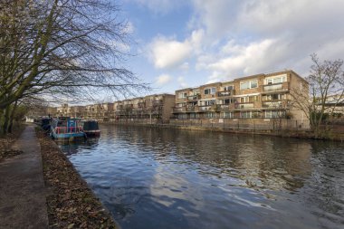 Londra 'da küçük Venedik, bir kış günü Paddington
