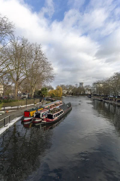Pequena Veneza em Londres, Paddington em um dia de inverno — Fotografia de Stock