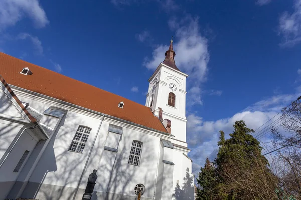 Gereformeerde kerk in het dorp Domsod — Stockfoto