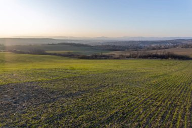 Mogyorod 'dan Buda dağlarının manzarası