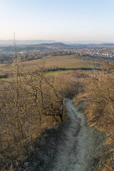 View of the mountains of Buda from Mogyorod — 스톡 사진