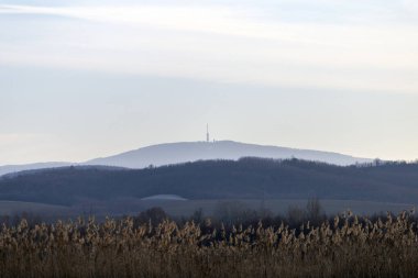 Macaristan 'ın Matra dağlarının manzarası