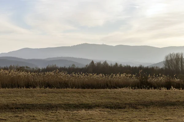 Vista das montanhas Matra da Hungria — Fotografia de Stock