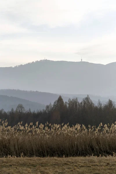 Vista das montanhas Matra da Hungria — Fotografia de Stock