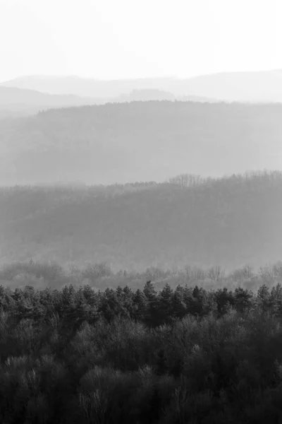 View of the North Hungarian Mountains from the Medves plateau — 스톡 사진