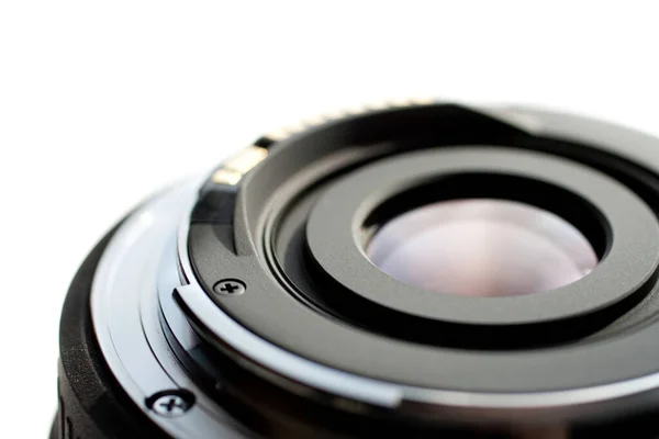 Single-lens reflex camera (slr) lens on white background — Stock Photo, Image