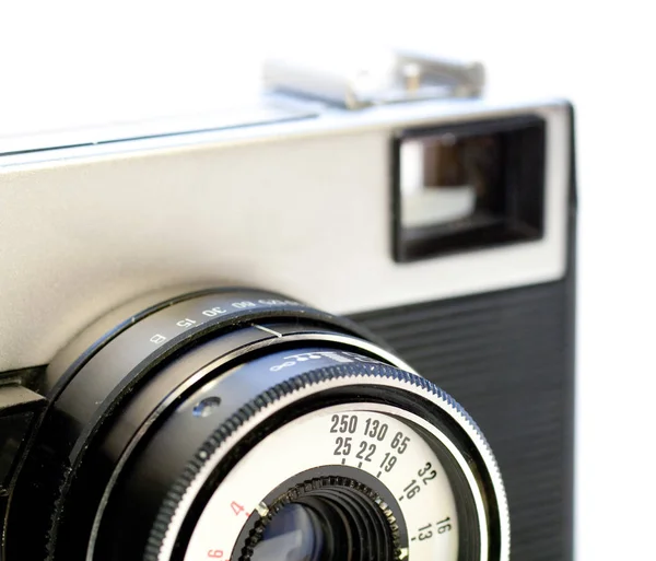 Close up shot of a retro film camera — Stock Photo, Image