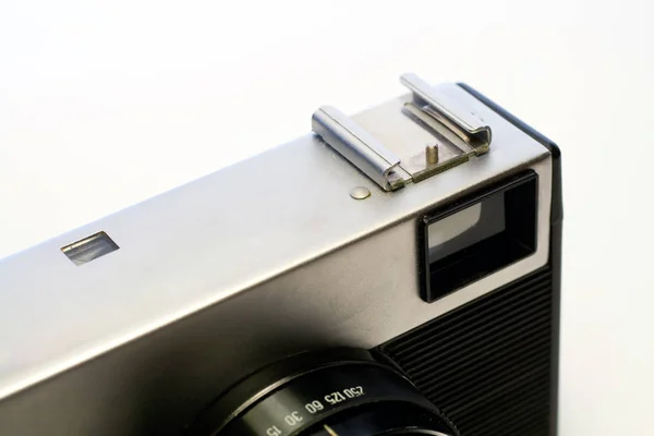 Κοντινό πλάνο μιας ρετρό φωτογραφικής μηχανής φιλμ — Φωτογραφία Αρχείου