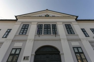 Town hall of the village  Szabadszallas in Hungary.