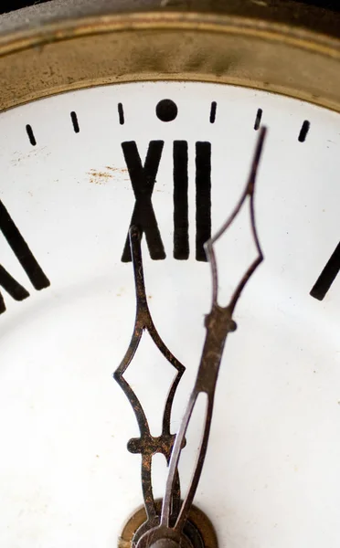 Close up shot of a wall clock — 스톡 사진
