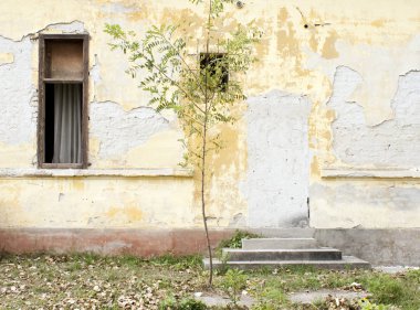 Details of an abandoned old building