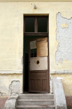 Details of an abandoned old building