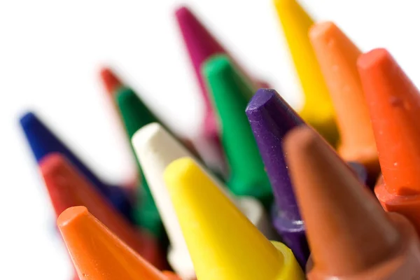 Renkli boya kalemi bir kadeh kapatmak — Stok fotoğraf