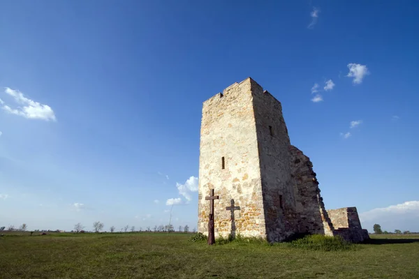 Torre de piedra medieval de Soltszentimre en Hungría —  Fotos de Stock