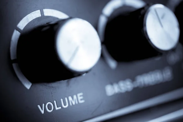 Close up shot of an electric guitar amplifier — Stock Photo, Image