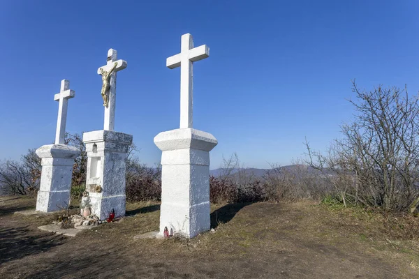 Calvario sulle colline di Buda vicino a Budapest — Foto Stock