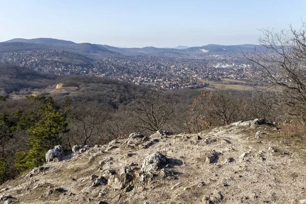 Vista de Solymar das Colinas de Buda perto de Budapeste — Fotografia de Stock