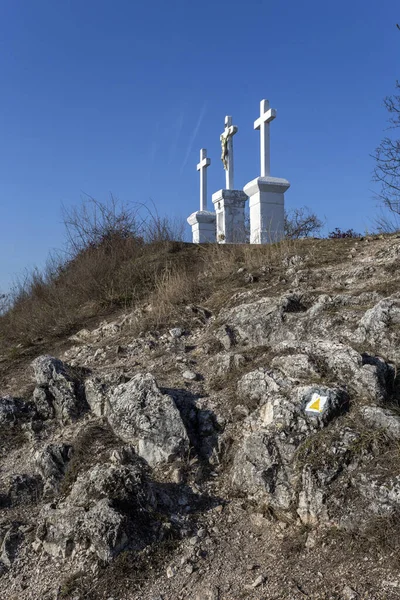 Calvario sulle colline di Buda vicino a Budapest — Foto Stock