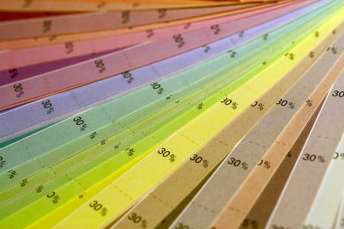 Color print of an offset scale