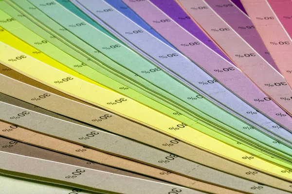 Color print of an offset scale