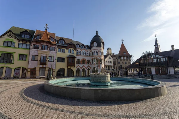Europe place or courtyard in Komarno, Slovakia — Stock Photo, Image