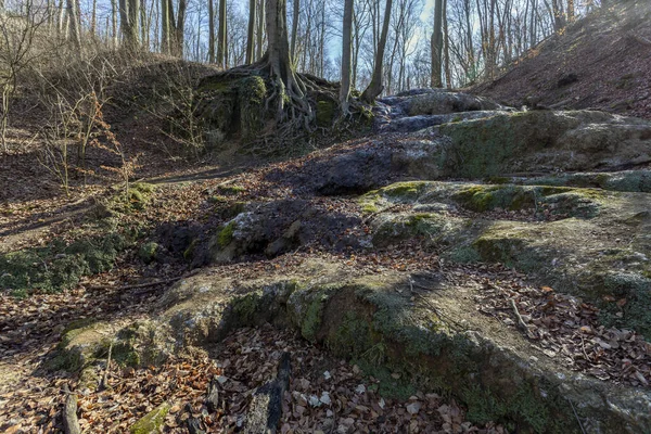 Wodospad Doliny Melegmanyi Górach Mecsek Węgry — Zdjęcie stockowe