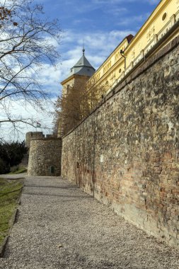 Barbican, 15. yüzyıl kalesi, Pecs, Macaristan.