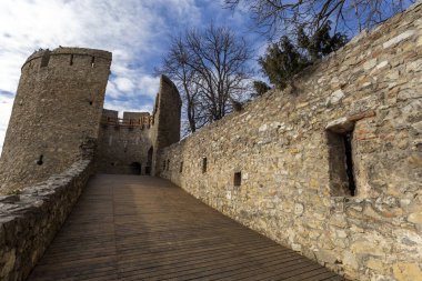 Barbican, 15. yüzyıl kalesi, Pecs, Macaristan.