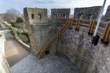 Barbican, 15. yüzyıl kalesi, Pecs, Macaristan.