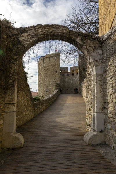 Barbican Bašta Století Pecs Maďarsko — Stock fotografie