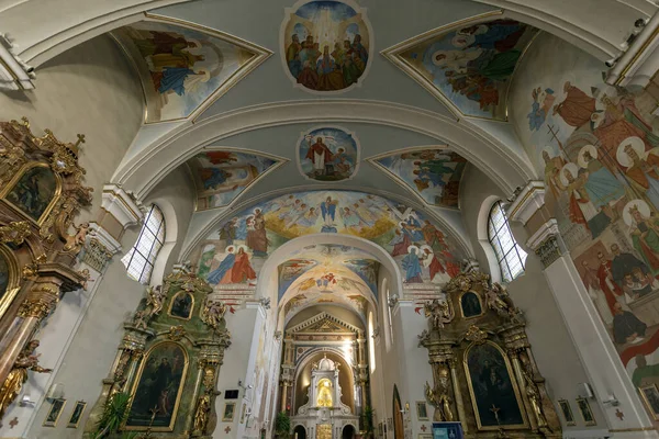 Muurschilderingen Aan Het Plafond Van Mariagyud Basiliek Hongarije — Stockfoto