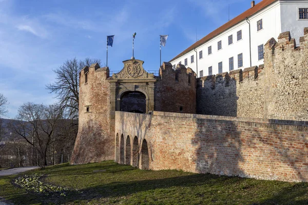 Medieval Castle Siklos Sunny Winter Day — Stockfoto