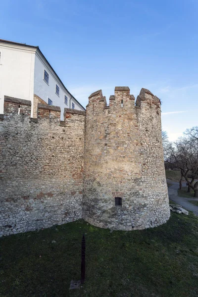 Castelo Medieval Siklos Dia Ensolarado Inverno — Fotografia de Stock