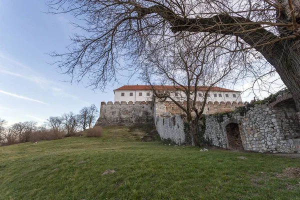 Castillo Medieval Siklos Día Soleado Invierno — Foto de Stock