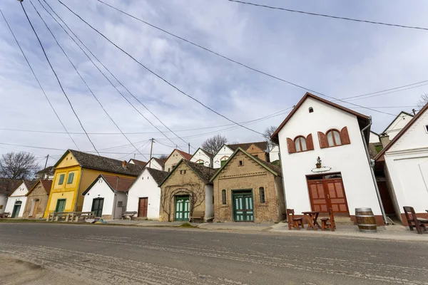 Wine Cellars Villany Most Famous Red Wine Region Hungary Located — Stockfoto