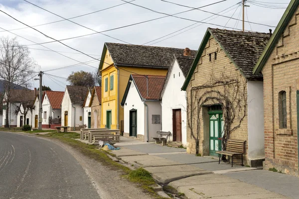 Wine Cellars Villany Most Famous Red Wine Region Hungary Located — Stockfoto