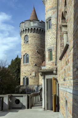 Macaristan, Szekesfehervar 'daki Bory Kalesi. Heykeltıraş ve mimar Jeno Bory ve ailesinin eski evi..