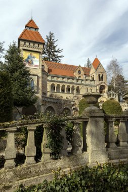 Macaristan, Szekesfehervar 'daki Bory Kalesi. Heykeltıraş ve mimar Jeno Bory ve ailesinin eski evi..