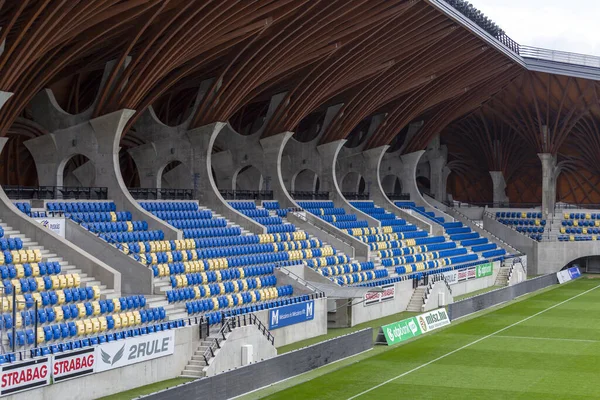 Tribune Arène Football Pancho Felcsut Hongrie Jour Hiver — Photo